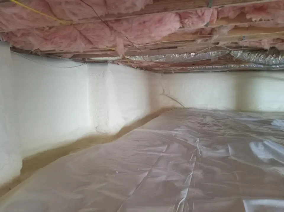 Crawl space encapsulation with closed-cell spray foam for Attic Insulation in Garwood